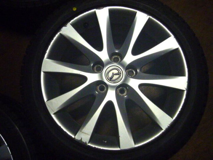 楽天市場】中古 ホイールタイヤ 4本セット 215/45R17純正 マツダ 