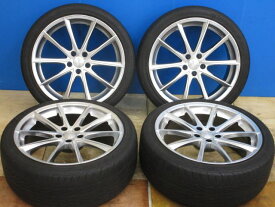 中古 ホイールタイヤ 4本セット 245/40R20 2015年製 4分山程度 中古社外 Leyseen 20x8.5J+30 5H114.3 中古 ラジアル タイヤ マキシス VICTRA