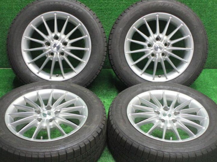 楽天市場】中古ホイールタイヤ 4本セット 225/55R16社外 ブリヂストン 