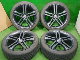 【在庫処分特価】未使用ホイール 中古タイヤ 4本セット 245/40R20 2020年製 7分山程度 未使用社外 オーサム S030 20x8.5J+40 5H114.3 中古 ラジアル タイヤ トライアングル SPORTEX アルファード ヴェルファイア