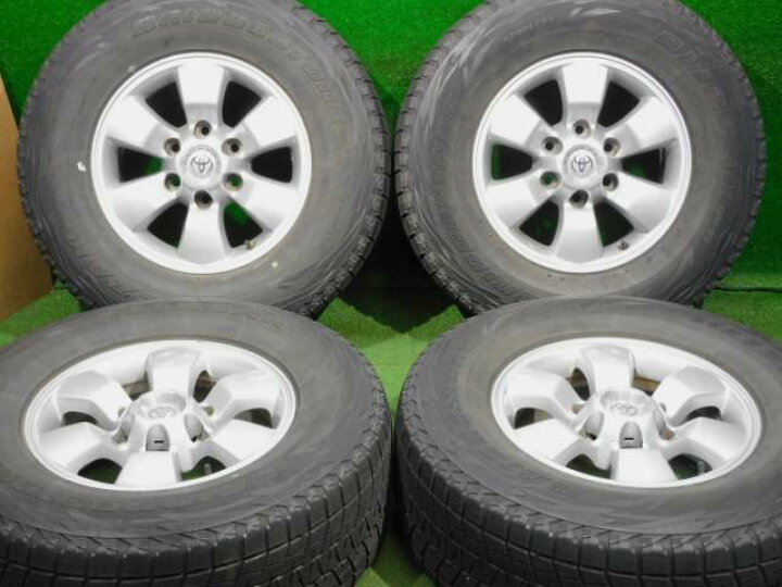楽天市場】中古ホイールタイヤ 4本セット 265/70R16純正 トヨタ  