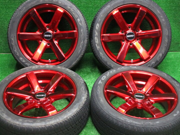 楽天市場】中古ホイールタイヤ 4本セット 225/50R18社外 ESSEX EC-18 