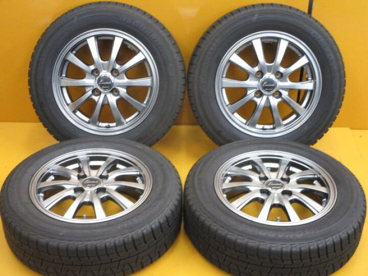 スタッドレスタイヤ&ホイール175/65R14インチ4本中古 マナレイ 