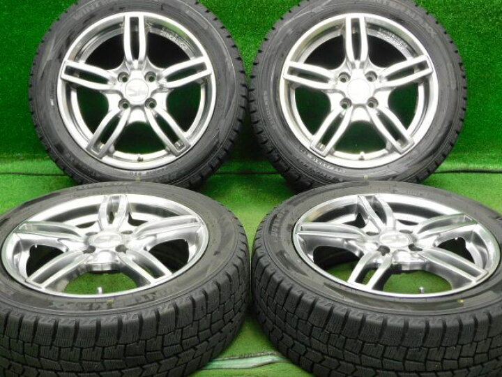楽天市場】中古 ホイールタイヤ 4本セット 185/55R15 2018年製 8分山 