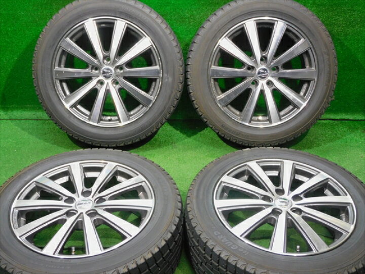 楽天市場】中古ホイールタイヤ 4本セット 215/55R17社外 共豊 スマック 