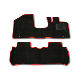 MR31S ハスラー 純正タイプ ブラック フロアマット 赤フチ 2点セット AT車