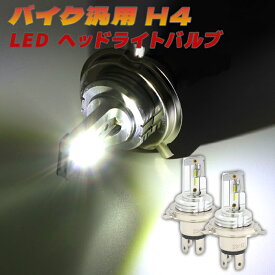 カワサキ KSR LED ヘッドライト バルブ H4 2000LM 6500K 2個 HI/LO切替 DC9V～60V 新品 ランプ 2本 バイク 2000ルーメン 6500ケルビン