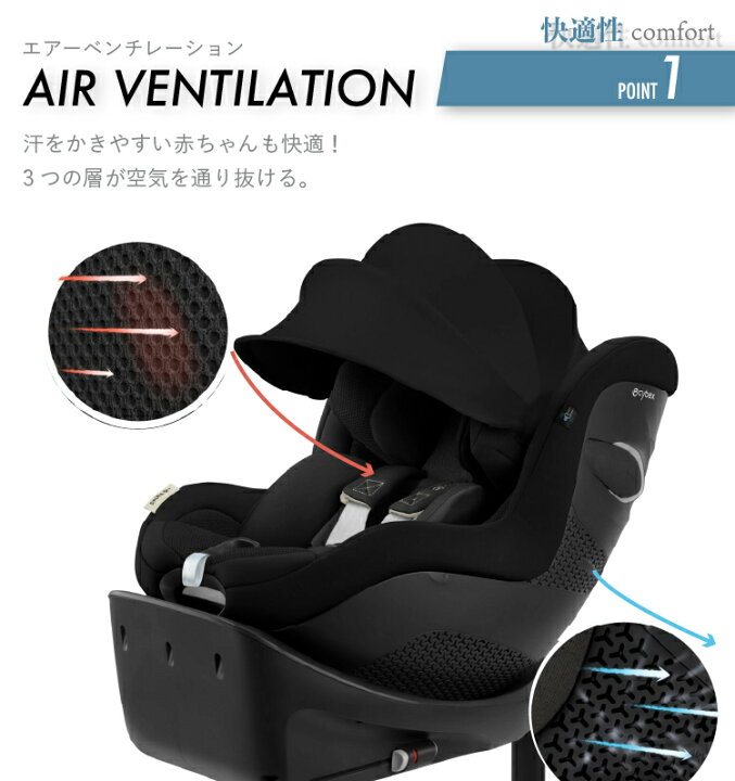 楽天市場】サイベックス シローナ Gi i-Size 2025 cybex sirona isofix 