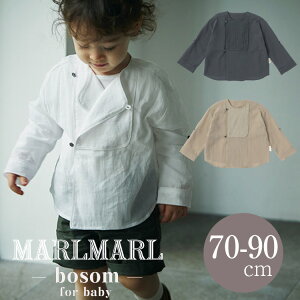 �}�[���}�[�� �V���c �u�U�� 70-90cm MARLMARL shirts �g�b�v�X �H�D�� �����g���� �o�Y�j�� �x�r�[ �j�̎q ���̎q 2021 �H �~ ���b�s���O���� �v���[���g