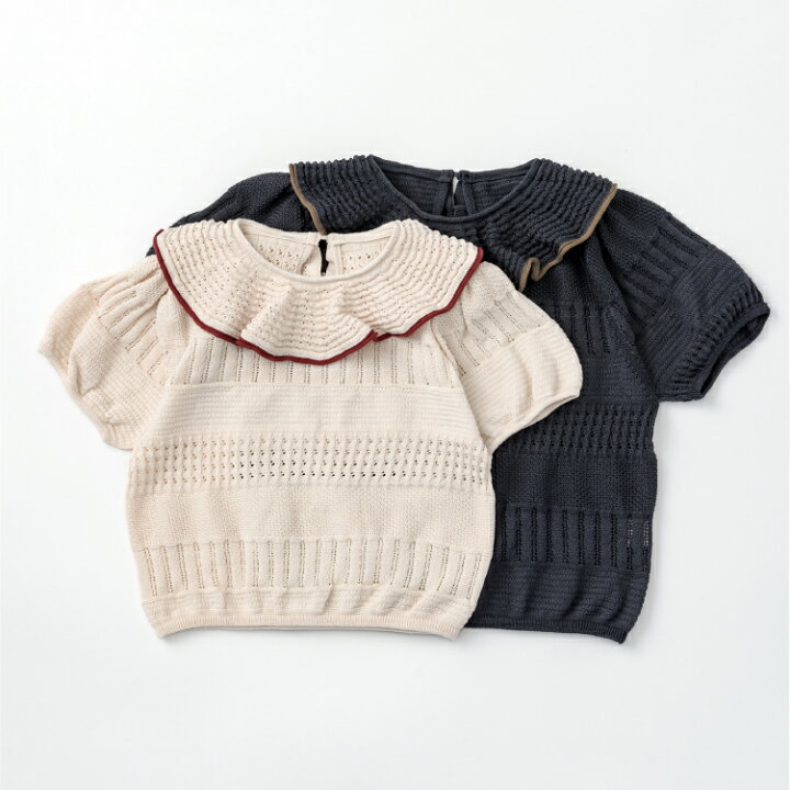 楽天市場】マールマール ニットフリル ブラウシーズ knit frill 