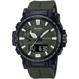 [カシオ] 腕時計CASIO PROTREK カシオ プロトレック 【国内正規品】クライマーライン 電波ソーラー バイオマスプラスチック 採用 PRW-61Y-3JF メンズ グリーン 樹脂ベルト