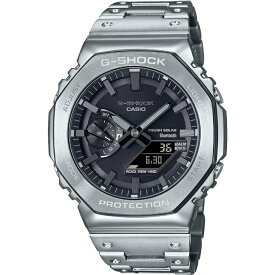 【国内正規品】[カシオ] 腕時計 CASIO G-SHOCK カシオ ジーショック Bluetooth 搭載 フルメタル ソーラー GM-B2100D-1AJF メンズ シルバー