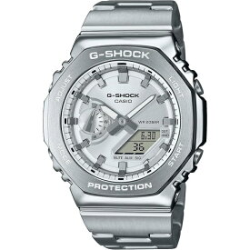 【国内正規品】CASIO G-SHOCK カシオ ジーショック 腕時計 メタルベゼル・バンドモデル GM-2110D-7AJF メンズ シルバー