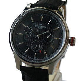 [グランドールプラス]GRANDEUR PLUS+　レトルグラードマルチファンクション　メンズ腕時計　GRP002W3 / ブラック
