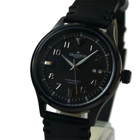 [グランドールプラス]GRANDEUR PLUS+　ビッグカレンダー　メンズ腕時計　GRP005B1 / ブラック