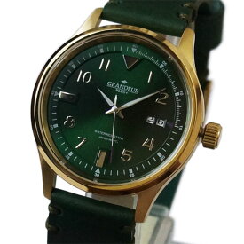 [グランドールプラス]GRANDEUR PLUS+　ビッグカレンダー　メンズ腕時計　GRP005G1 / グリーン