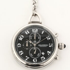 GRANDEURグランドール　クロノグラフ機能付懐中時計olt001 w2 カラー/黒