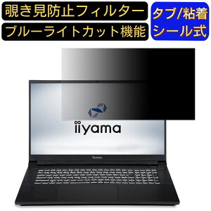 iiyama STYLE-17FR172-i7-UAZX 17.3インチ 16:9 覗き見防止 フィルター プライバシーフィルター パソコンPC モニター 液晶保護フィルム 覗き見防止シート ブルーライトカット 反射防止 セキュリティー