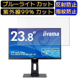 【ポイント2倍+100円OFF】iiyama XUB2493HS-3 XUB2493HS-B3 23.8インチ 向け [9H高硬度] ブルーライトカットフィルム　パソコン モニター液晶保護フィルム PCモニター デスクトップ 画面保護 反射防止 アンチグレア 指紋防止 気泡防止 抗菌 非光沢 PC保護シート