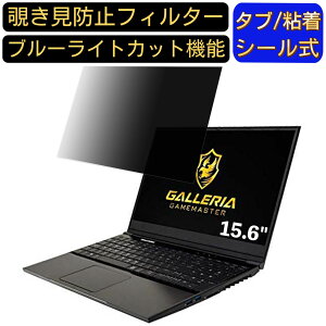 �y�|�C���g2�{�z�T�[�h�E�F�[�u GALLERIA GAMEMASTER 15.6�C���` 16:9 �Ή� �̂������h�~ �t�B���^�[ �v���C�o�V�[�t�B���^�[ �p�\�R��PC �m�[�g�u�b�N�^ �t���ی�t�B���� �u���[���C�g�J�b�g ����