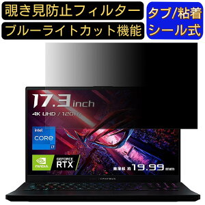 y|Cg2{zASUS ROG Zephyrus S17 GX703HR 17.3C` Ή ̂h~tB^[ vCoV[tB^[ p\RPC j^[ tیtB u[CgJbg ˖h~ p\R ZL