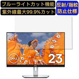 【ポイント2倍+100円OFF】Dell S2319H 23インチ 対応 ブルーライトカットフィルム　パソコン モニター液晶保護フィルム PCモニター デスクトップ 画面保護 反射防止 アンチグレア 指紋防止 気泡防止 抗菌 非光沢 PC保護シート