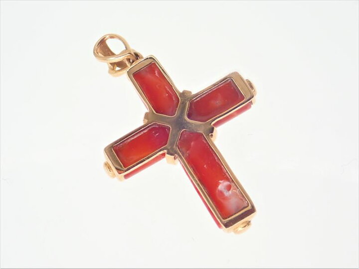 楽天市場】赤珊瑚 ネックレス k18 ネックレストップ 珊瑚 アクセサリー 