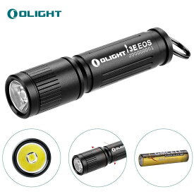 OLIGHT(オーライト) I3E EOS 懐中電灯 キーホルダーライト LEDライト ミニサイズ スムーズな調節 ねじ込み式スイッチ 90ルーメン ハンディー IPX8防水 小型 軽量 単4電池付き 停電対策 緊急用 キャンプ 5年製品保証