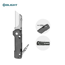【最大20%OFFクーポン&全品P10倍&ブラックフライデー大セール】OLIGHT (オーライト)OKNIFE U1 Pro 2in1 ツールセット｜ユーティリティナイフ + ドライバー デュアルロックシステム搭載｜素早い開閉・高耐久性・多シーン対応｜カーボンファイバー / ミカータハンドル選べる