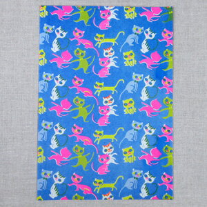 夜長堂 レトロペーパー ランデヴー【猫グッズ 柄 雑貨 プレゼント おしゃれ 日用品 かわいい 猫 グッズ ねこグッズ 猫雑貨 オフィス】【昭和レトロ 文具 文房具】【モチーフ】【ギフト】【