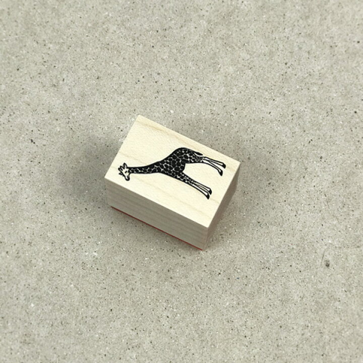 楽天市場 対象商品3点以上でメール便送料無料 アニマルスタンプ キリン きりん 動物スタンプ 動物はんこ かわいい動物 雑貨 グッズ メッセージカード リアル デザイン イラスト おしゃれ 可愛い はんこ スケジュール帳 手帳 判子 ゴム印 伝言メモ オリーブ
