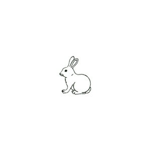 楽天市場 対象商品3点以上でメール便送料無料 アニマルスタンプ ウサギ A うさぎ 動物スタンプ 動物はんこ かわいい動物 雑貨 グッズ メッセージカード リアル デザイン イラスト おしゃれ 可愛い はんこ スケジュール帳 手帳 判子 ゴム印 伝言メモ オリーブ