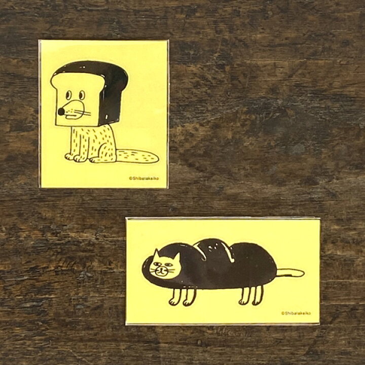 楽天市場 柴田ケイコ 水縞 ステッカー クリアステッカー シール 透明 犬 猫グッズ 柄 雑貨 プレゼント おしゃれ ねこグッズ かわいい 大人かわいい 可愛い スマホ モチーフ オリーブアベニュー