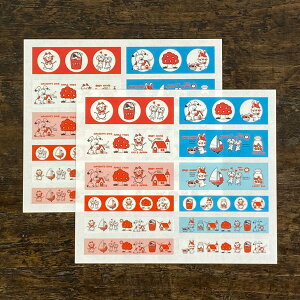 シモジマ カットマスキングシール【昭和レトロ雑貨 文房具 ファンシー文具 グッズ 懐かしい文房具 おしゃれ かわいい 可愛い マステ デザイン アルバム モチーフ プレゼント ギフト】【手