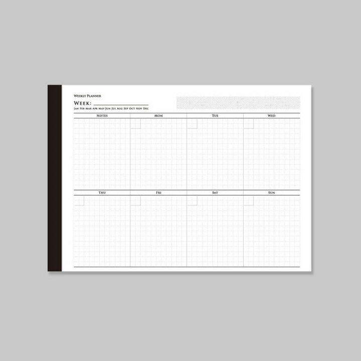 楽天市場 Knoopworks クノープワークス B5 Weeklyプランナー ヨコ 週間 スケジュールシート スケジュール管理 予定表 日記 メモ帳 かわいい おしゃれ オリーブアベニュー