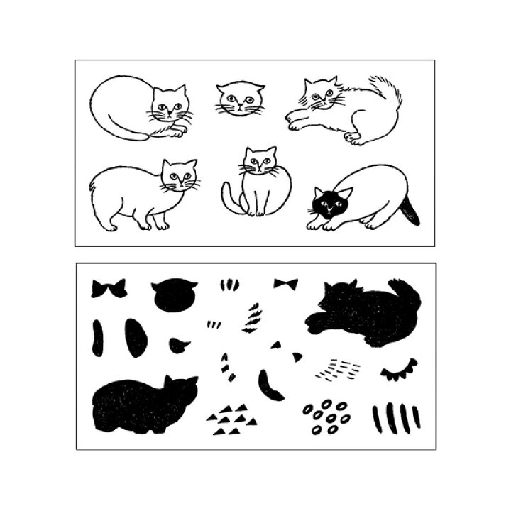 楽天市場 松尾ミユキ 水縞 自在ハンコ ぬりえセット 小動物 猫 アクリルスタンプ クリアスタンプ ブロック 動物スタンプ 動物はんこ かわいい 猫グッズ 柄 プレゼント おしゃれ 日用品 ねこ 雑貨 可愛い メッセージカード はんこ スケジュール帳 手帳 ゴム印