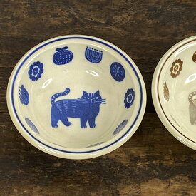 Decole（デコレ） fika ミニボウル【猫グッズ 猫雑貨 小鉢 ネコ 柄 プレゼント 女性 男性 おしゃれ 食器 ねこ 雑貨 かわいい 可愛い 大人 モチーフ ギフト 猫の小物 猫好き】