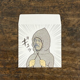 cobato（コバト）パーカーの紐をギュッ ぽち袋（3枚入）新紙幣ver【ポチ袋 お年玉袋 お札 かわいい おしゃれ おもしろ雑貨 面白い 楽しい グッズ お盆玉袋 プレゼント 女性 おもしろい 文具 お小遣い袋 おこづかい袋 顔】