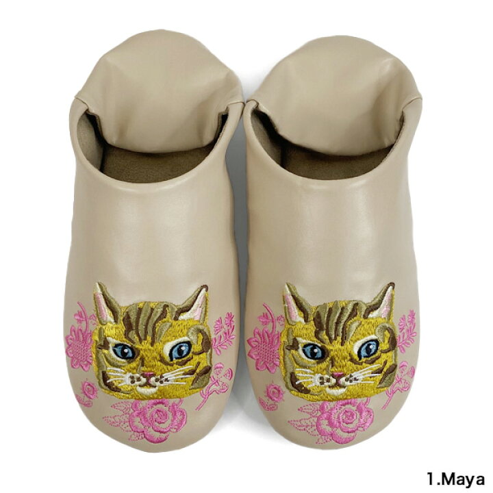 楽天市場】ナタリーレテ エンブロイダード スリッパ【猫グッズ 猫雑貨 