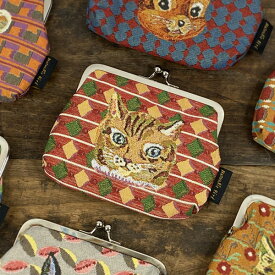 ナタリーレテ ミニパース【猫グッズ 猫雑貨 ネコ雑貨 プレゼント 女性 猫柄 グッズ 柄 犬 リス りす 小物入れ パンダ くま プレゼント おしゃれ ねこ ネコ かわいい 可愛い がま口 財布 ポーチ 小銭入れ モチーフ キジトラ ギフト 猫の小物 猫好き】【公式】