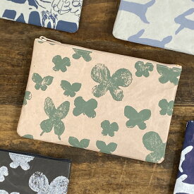 mina perhonen SIWA ペンケース L【ミナペルホネン シワ 紙和 コラボレーション 限定 ポーチ 小物入れ 仕切りあり 仕切りつき 仕切り付き 通帳ケース 軽い 軽量 うさぎ ウサギ グッズ 柄 雑貨 文房具 文具 プレゼント 女性 おしゃれ かわいい 可愛い】