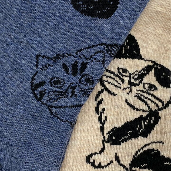 楽天市場】松尾ミユキ ソックス Cat【靴下 レディース 猫グッズ 猫柄 