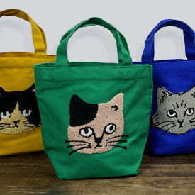 松尾ミユキ Fluffy ミニボートバッグ【猫雑貨 猫グッズ ネコ柄 猫柄 プレゼント 女性 おしゃれ レディース トートバッグ ランチバッグ ランチトート お弁当バッグ 布 軽量 かわいい 大人可愛い 40代 ねこ モチーフ ギフト 猫好き 雑貨 グッズ 松尾みゆき】