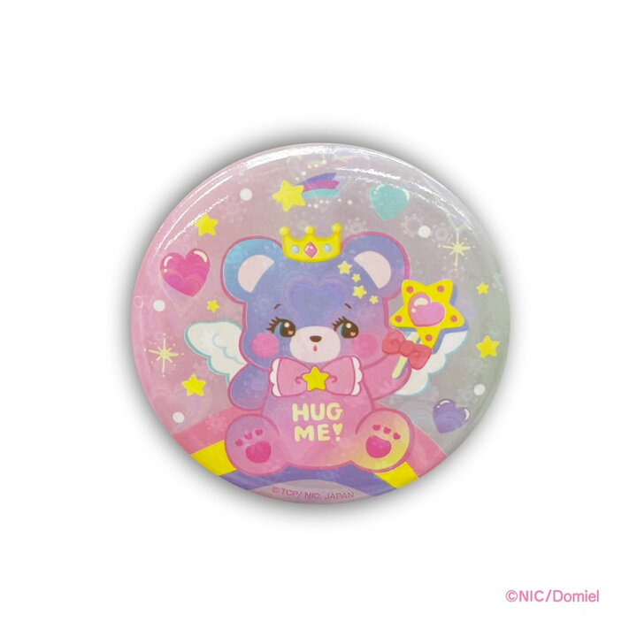 楽天市場】Domiel 缶バッジ グッズ HUG ME! キラキラ缶バッジ ゆめベア 