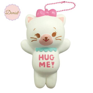Domiel HUG ME! ハグミー キャット ぷにぷにマスコット スクイーズ オフホワイト【甘い香り付き】 【メーカー直販】