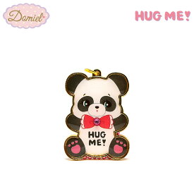 Domiel HUG ME! メタルキーホルダー パンダ グレー
