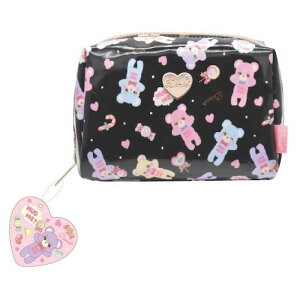 Domiel HUG ME! スクエアポーチ ブラック ゆめかわ 【メーカー直販】