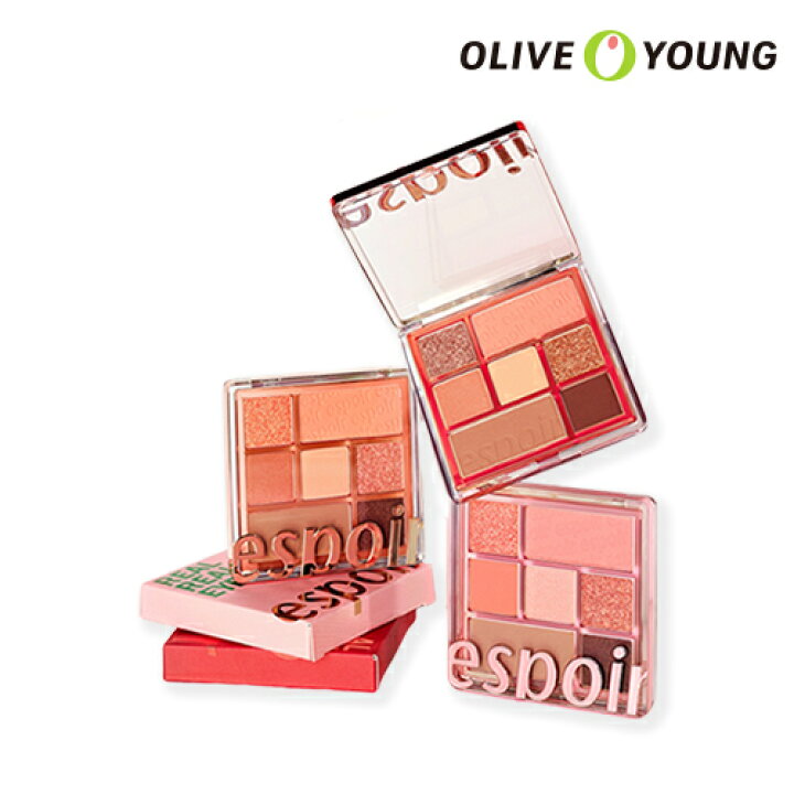 【espoir】リアルパレット/全7色/NEWcolor追加/Real eyepallet/カラフル/アイシャドウパレット/アイパレット /ラメ/エスポア/エスポワール/韓国コスメ/オリーブヤング公式 【楽天海外通販】 OLIVEYOUNG 公式 エスポアアイシャドウパレット