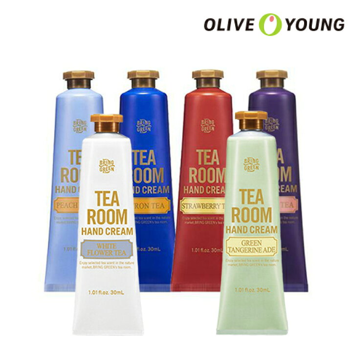 楽天市場 Bring Green ティールームハンドクリーム 30ml 2本 6種 Tea Room Hand Cream いい香 ハンドクリーム ブリングリーン 韓国コスメ オリーブヤング公式 楽天海外通販 Oliveyoung 公式楽天市場店