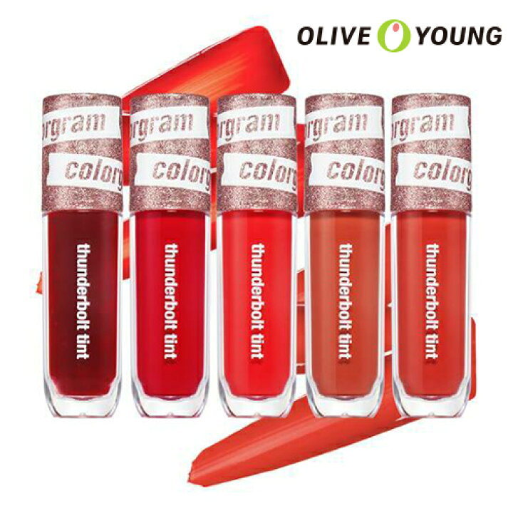 楽天市場 Colorgram サンダーボルトティントラッカー 7色 Newcolor追加 Thunderbolt Tint Laquer 高発色 高密着ティント カラーグラムトック 落ちないリップ 韓国コスメ オリーブヤング公式 楽天海外通販 Oliveyoung 公式楽天市場店